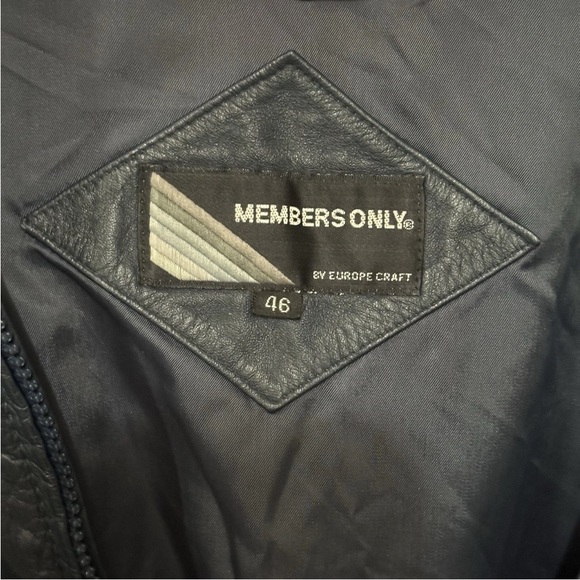 Vintage‎ Members Only Navy Bomber Jacket - Picture 6 of 16